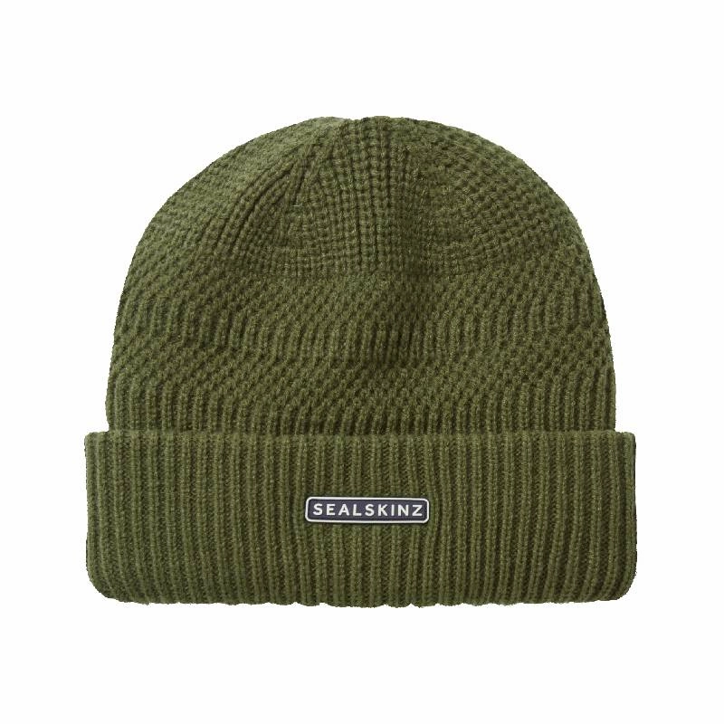 Sealskinz Gressenhall Waterproof Cold Weather Beanie - Olive Exclusive Savings Event Online Exclusive Steal