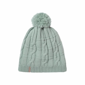 Sealskinz Hemsby Waterproof Cold Weather Cable Knit Bobble Hat - Light Blue Clearance Sale Now