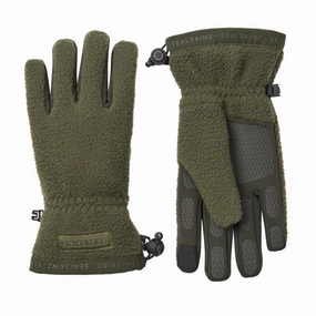 Sealskinz Hoveton Waterproof Sherpa Gloves - Olive Hot Offer Ending Soon