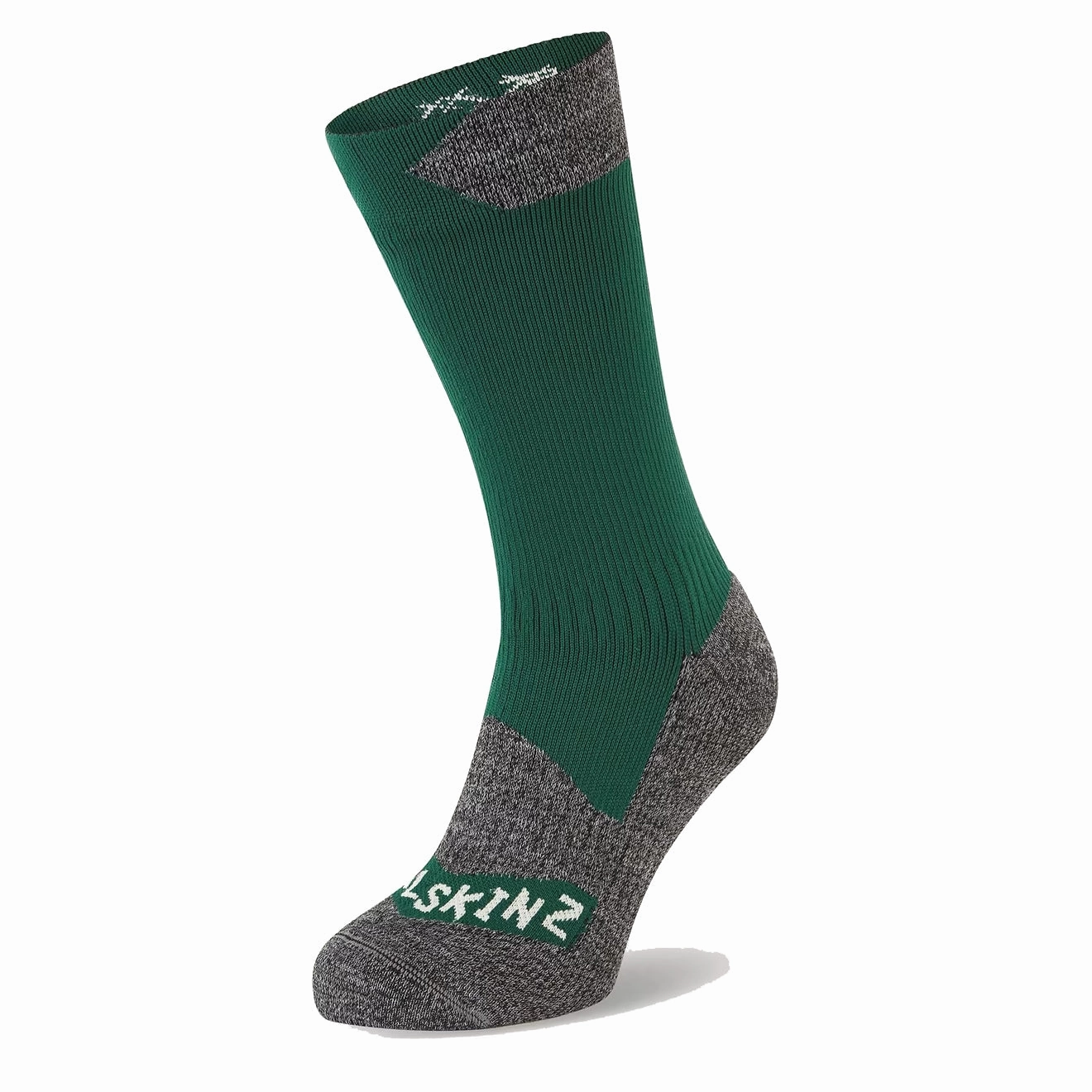 Sealskinz Raynham Wp Sock Green / Grey Marl Special Offer Inside