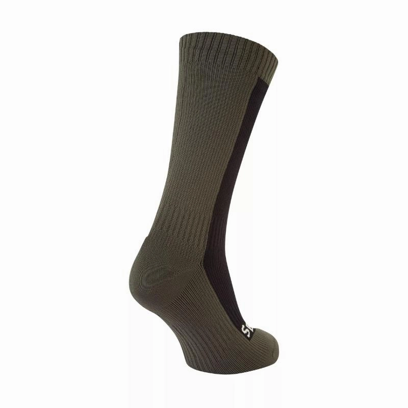 Sealskinz Starston Waterproof Cold Weather Mid Length Sock - Olive Clearance Event Trending Now Discount