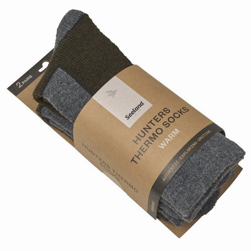 Today Only Discount Mega Online Discount Seeland Field Thermo 2-Pack Sock - Pine Green Melange/Grey Melange