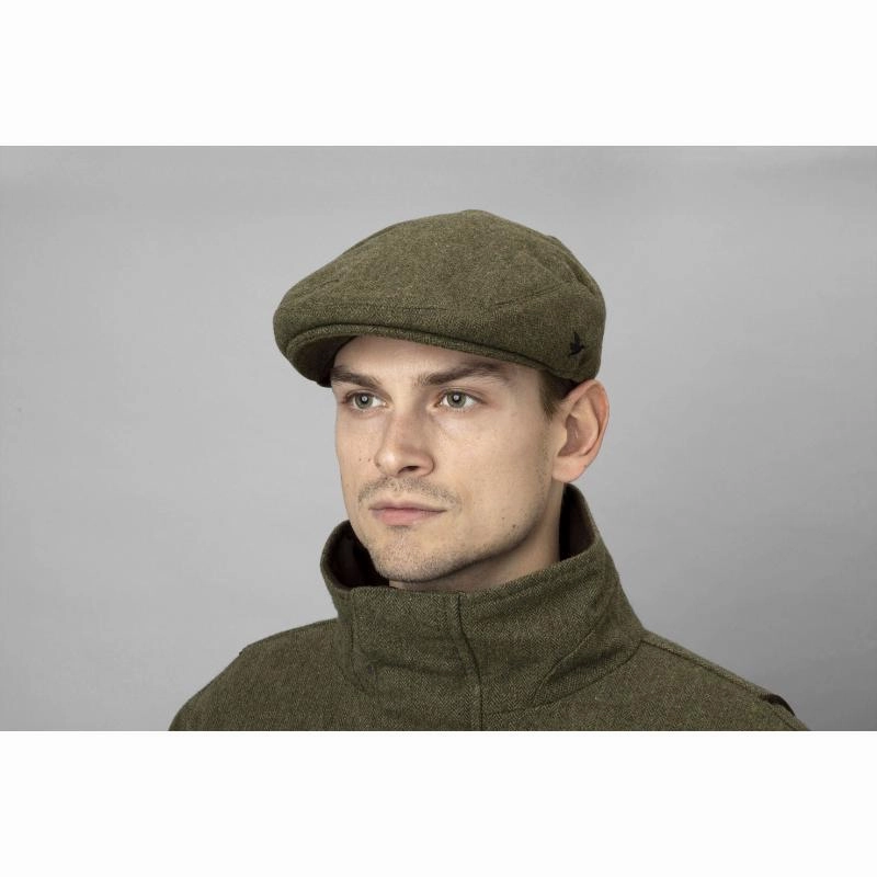 Shop the Best Deals Shop Today Save Seeland Hillside Seetex Sixpence Waterproof Flat Cap - Moss Green