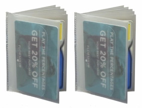 Today Only Savings Set Of 2 Heavy Duty Vinyl 6 Pages Insert With Key Pages For Bifold Or Trifolds Wallet Made In Usa