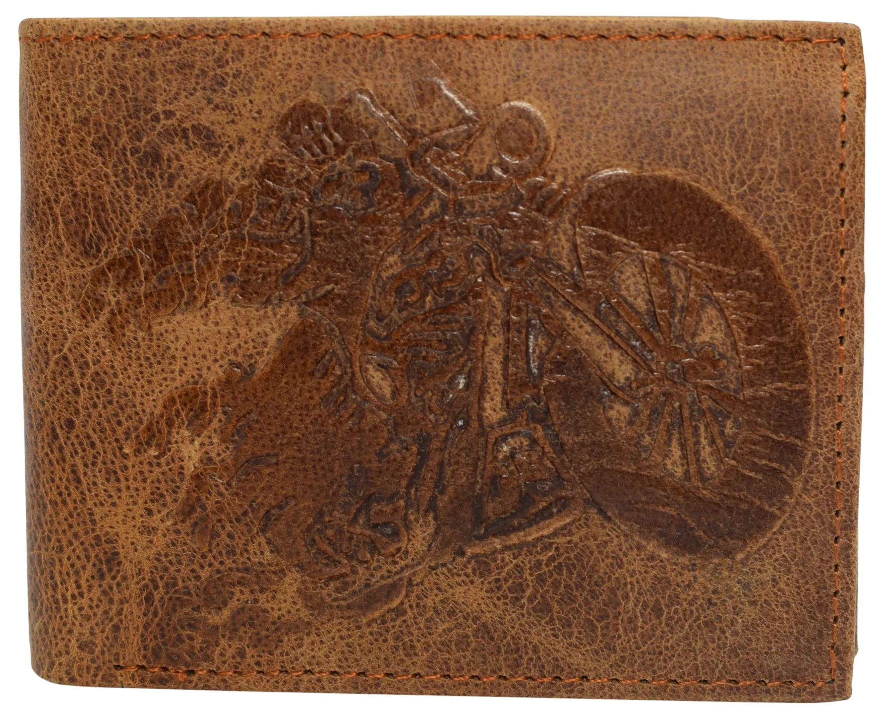 Rfid Blocking Genuine Leather Men'S Bifold Logo Debossed Wallets Grab Your Deal Today Limited Stock Alert