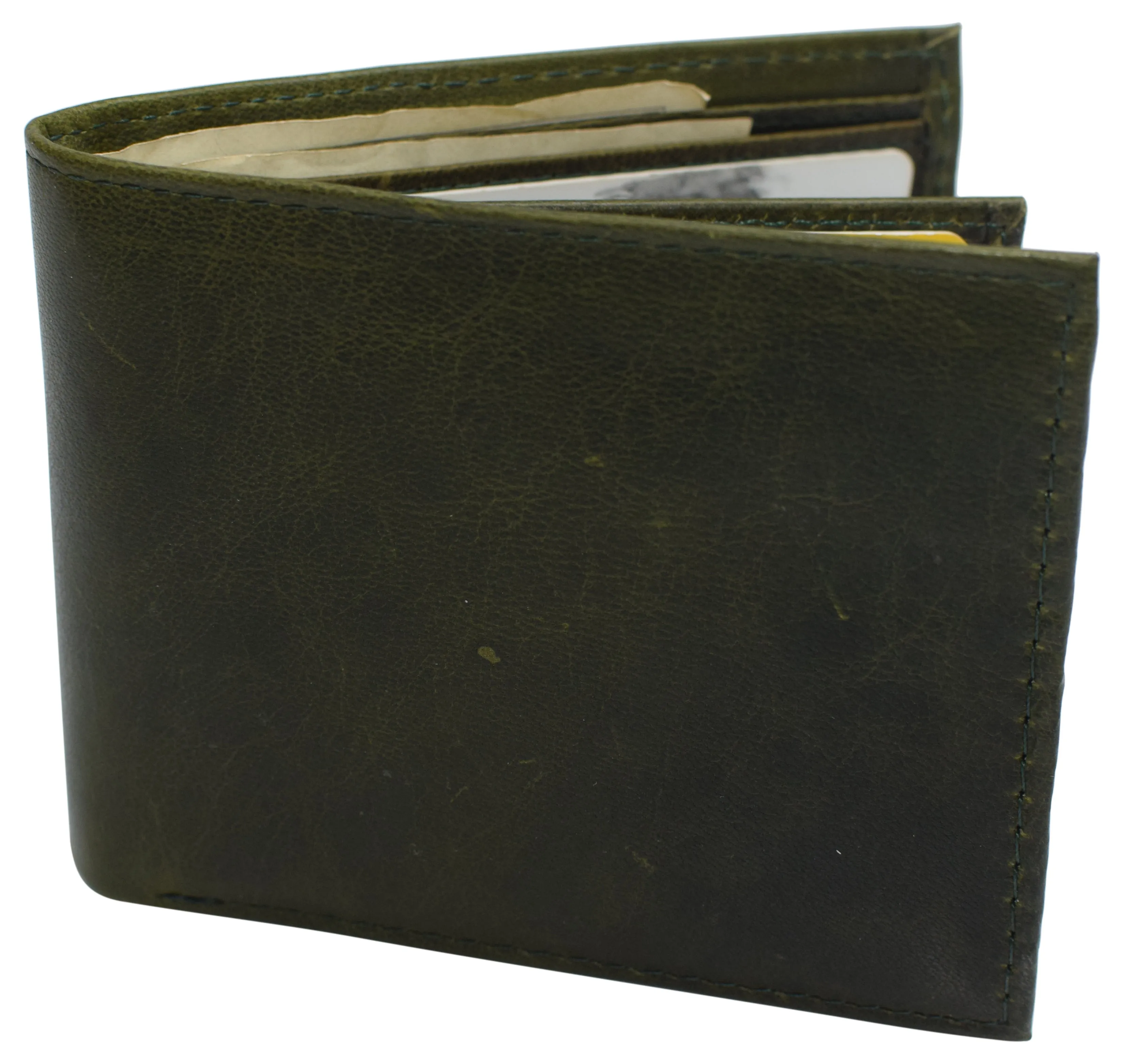 Slim Rfid Wallets For Men Real Cowhide Leather Front Pocket Bifold Wallet Today Only Discount Alert