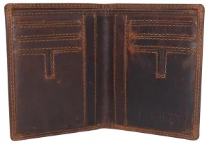 Price Drop Today Vintage Leather Mens Slim Bifold Wallet Rfid Blocking Credit Card Holder Wallets For Men