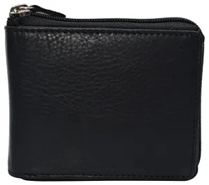 Rfid Blocking Mens Zip Around Wallet Cowhide Leather Zipper Bifold Today Only Offer Exclusive Online Discount