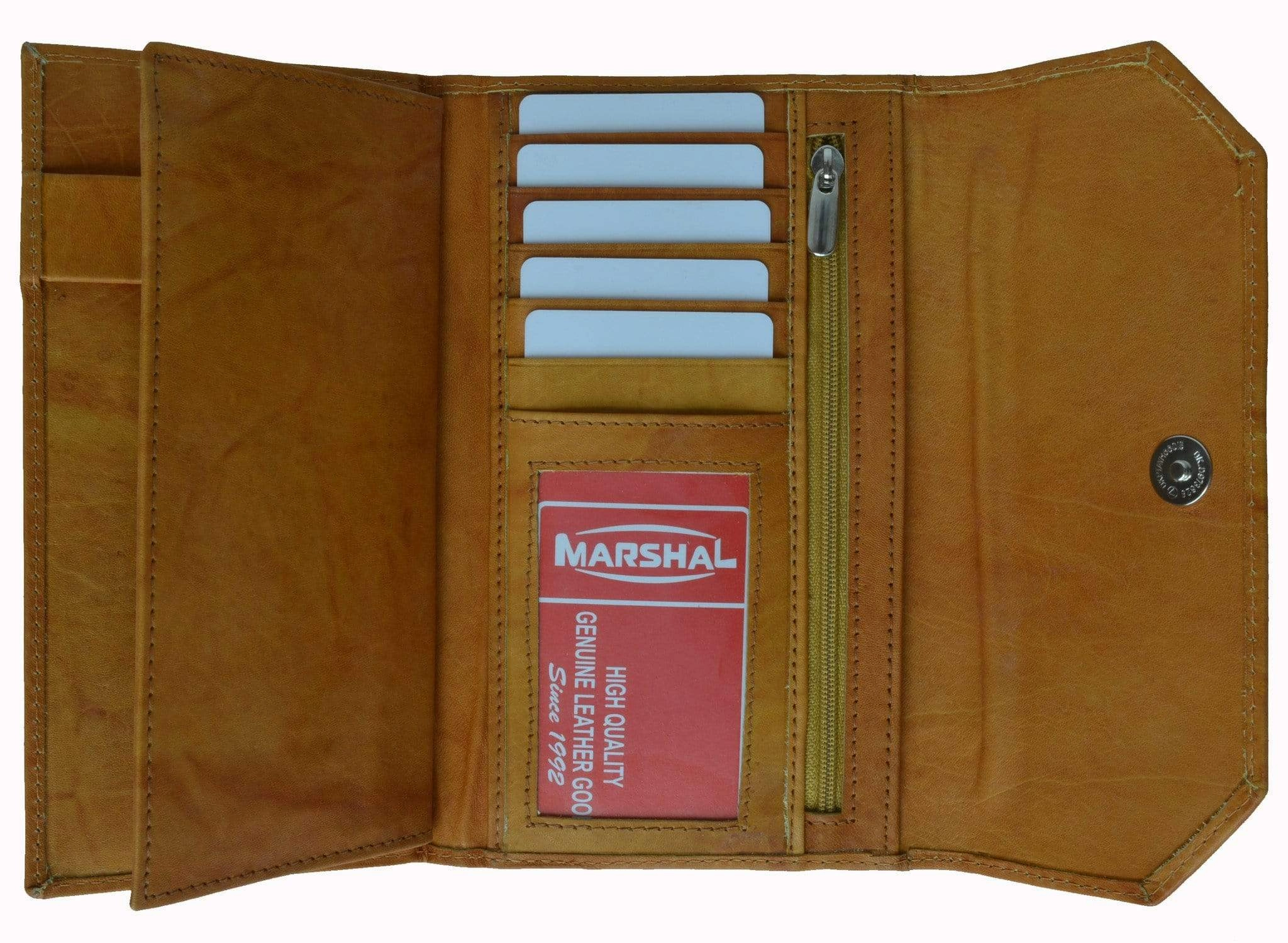 Shop the Best Deals Ladies Genuine Leather Checkbook Holder Credit Card Id Organizer Wallet 6575 Cf (C)