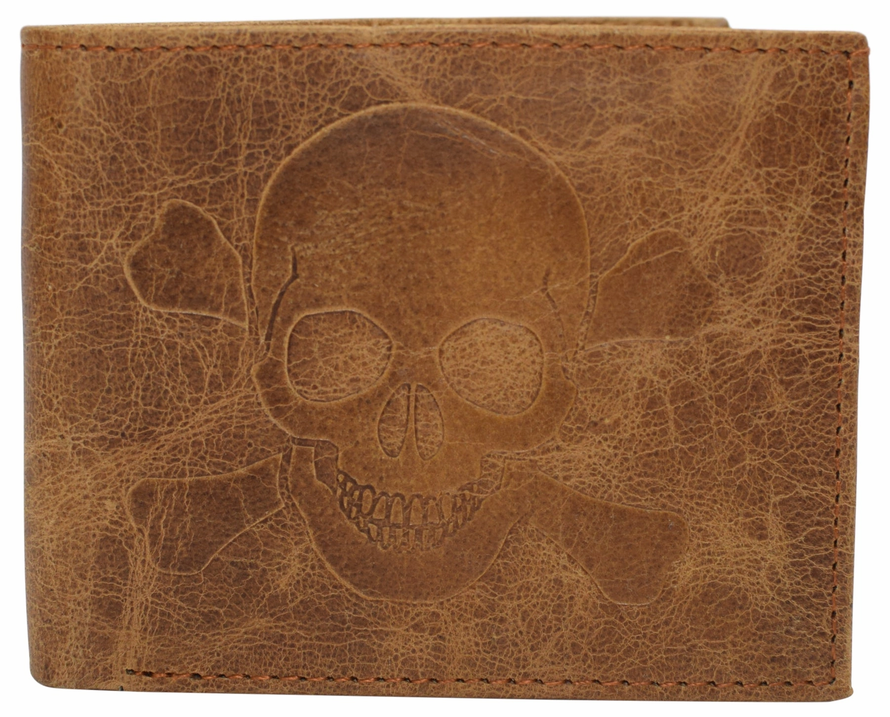Mega Discount Event Exclusive Savings Event Rfid Blocking Genuine Leather Men'S Bifold Logo Debossed Wallets