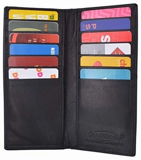 Genuine Leather Bifold Front Pocket Wallet Id Credit Card Money Holder Flash Sale Alert