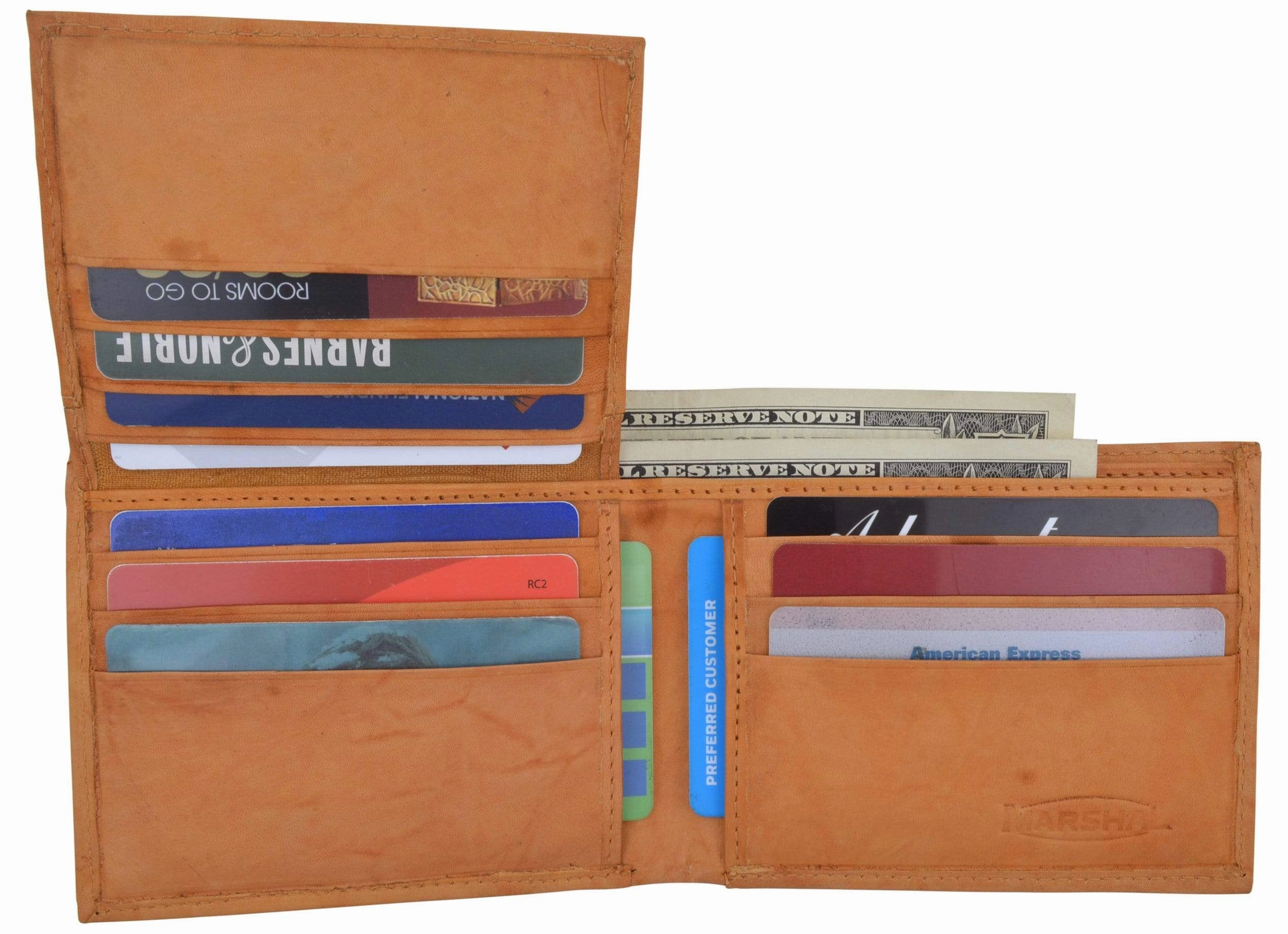 MustHave Deal Special Price Today Mens Authentic Leather Regular Bifold Wallet With Flap Id Window 53 Cf