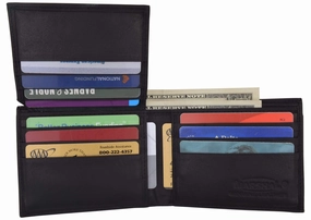 Mens Authentic Leather Regular Bifold Wallet With Flap Id Window 53 Cf Perfect Gift Sale Trending Now Discount