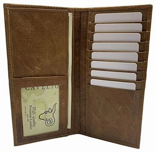 Special Steal Event Genuine Leather Long Bifold Checkbook Cover Wallet Multi Card Pocket Holder Usa Series