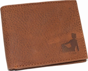 Shop Grab Offer Dont Wait Save Virgo Zodiac Sign Logo Men'S Rfid Protected Genuine Leather Bifold Trifold Wallet (Trifold)