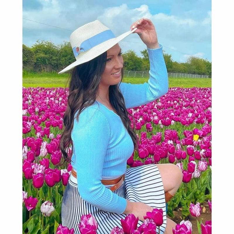 Alan Paine Emelle Ladies Straw Hat - Dusky Blue Grab Your Savings