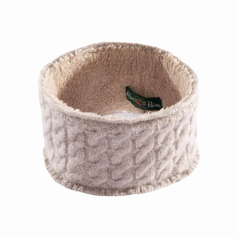 Price Drop Today Limited Time Offer Alan Paine Lochpine Ladies Cable Headband - Oatmeal