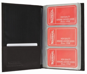Genuine Leather Business Name Id Credit Cards Holder Book Case Organizer Wallet 3570 Cf (C) Todays Hot Savings