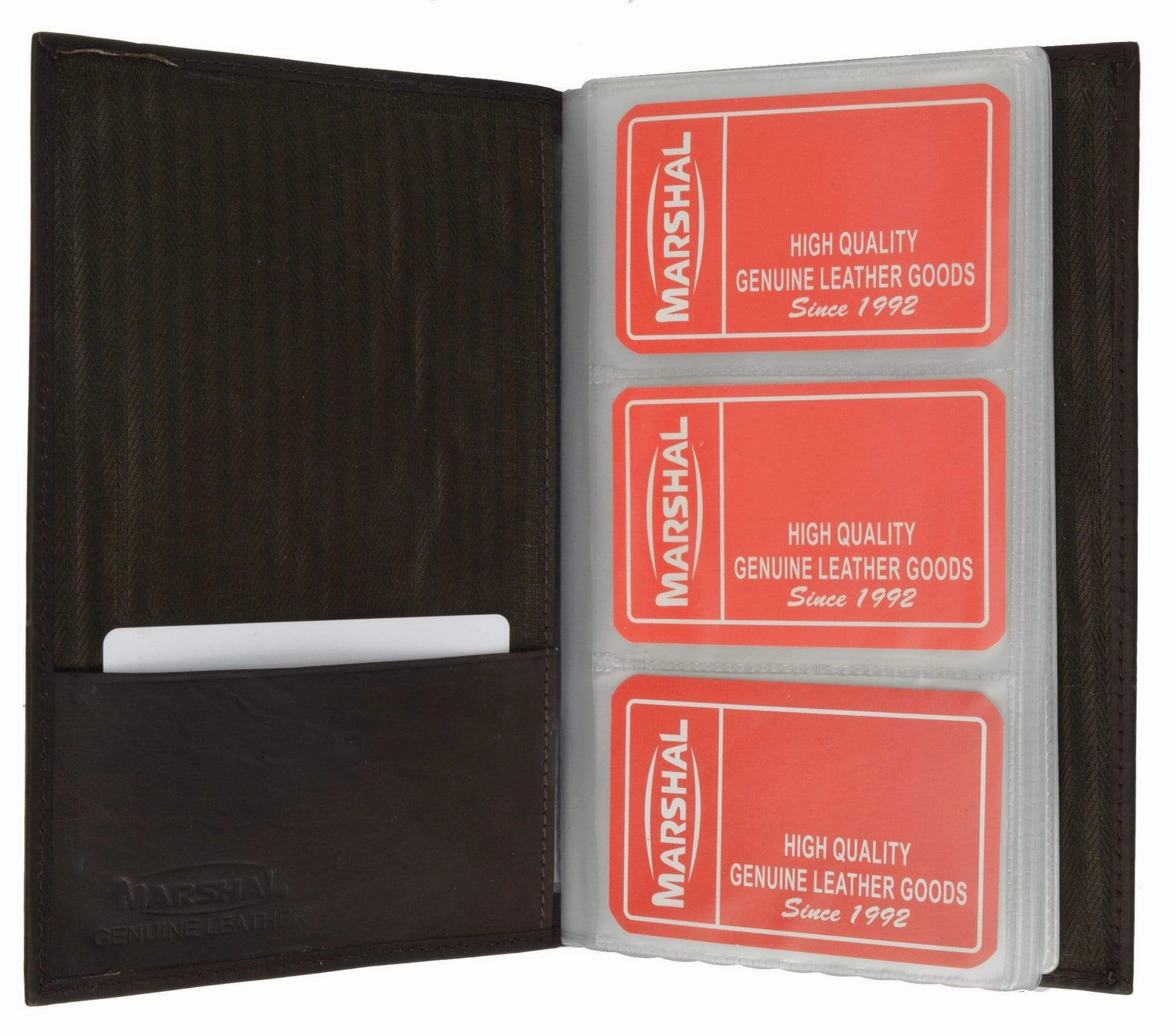Genuine Leather Business Name Id Credit Cards Holder Book Case Organizer Wallet 3570 Cf (C) Today Only Special Save Today Only