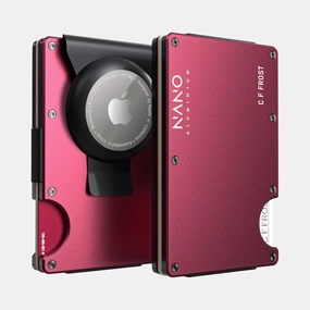 Personalised Airtag Money Clip Wallet (Portofino Red) Grab Todays Deal