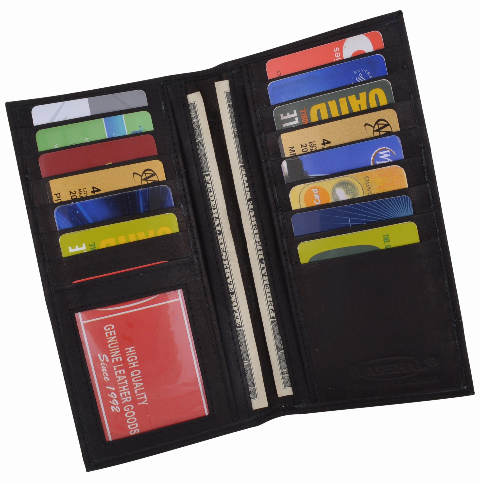 Hot Sale Alert Special Deal Frenzy Rfid Blocking Chain Wallets For Men Biker Long Bifold Genuine Leather Wallet With Chain