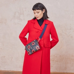 Clearance Alert Now Slim Crossbody - Woodblock Ink