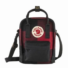 Shop the Savings Now Limited Stock Deals Fjallraven Kanken Re-Wool Sling Red-Black