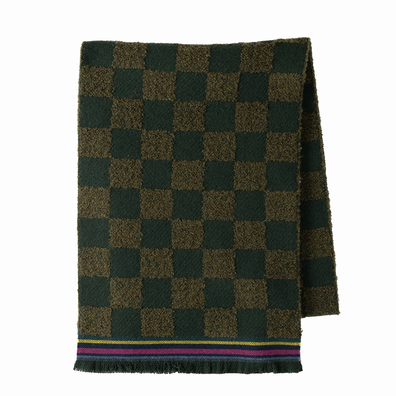 Shop Smart Deals Paul Smith Ps Scarf Checkerboard Khaki