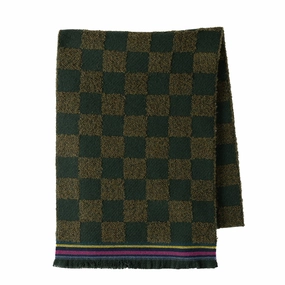 Shop Smart Deals Paul Smith Ps Scarf Checkerboard Khaki