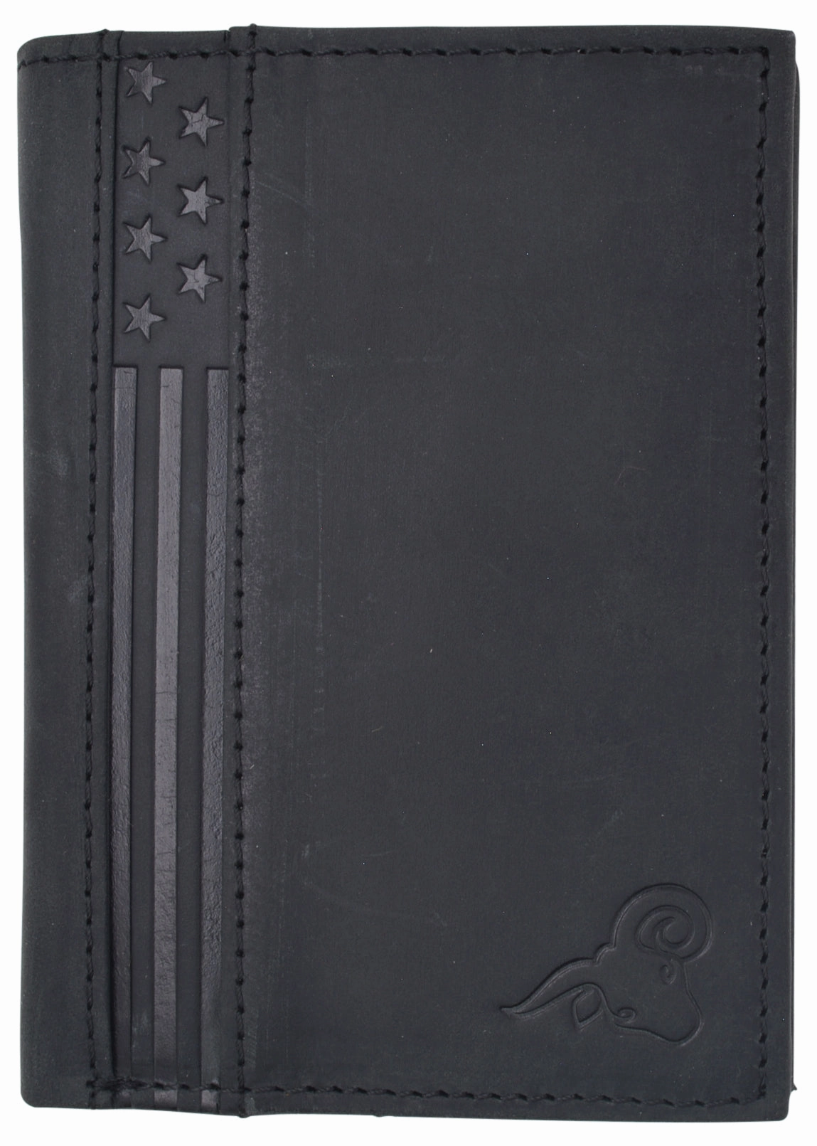 Special Price Offer Rfid Protected Mens Leather Wallet Bifold 2 Id Windows Double Bill Sections Usa Stars & Stripes