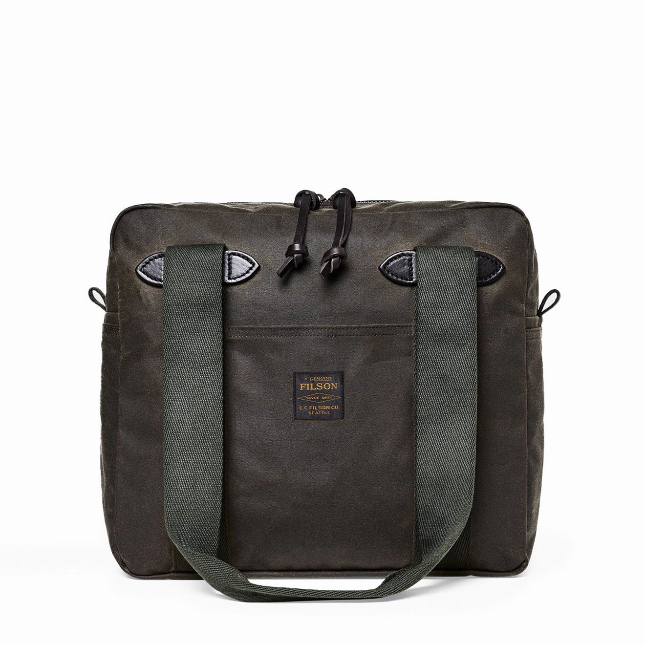 Filson Tin Cloth Tote Bag With Zipper Otter Green Trending Hot Picks Shop Smart Save