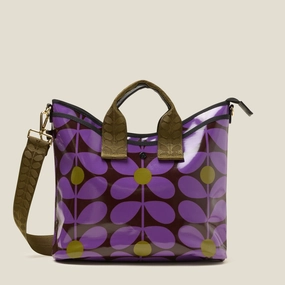 Daily Deal Frenzy Weekend Flash Offer Carry Grab Tote Bag - Sixties Stem Orchid