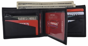 Mens Rfid Tested Leather Bifold Card Id Holder Wallet W/Removable Center Flap Dont Miss This Offer Limited Stock Deals