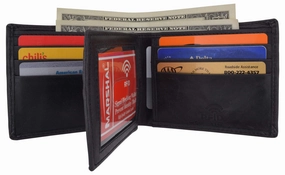 Limited Edition Offer Trendy Picks Today Rfid Blocking Hunter Genuine Leather Men'S Bifold Multi-Card Id Center Flip Wall