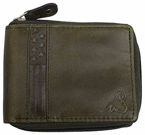 Cazoro Usa Zipper Bifold Wallet For Men Or Women Rfid Safe Comes In A Gift Box Big Clearance Event