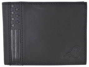 MustShop Sale Dont Miss This Steal Mens Wallet Rfid Genuine Leather Bifold Wallets For Men Usa Stars & Stripes Design