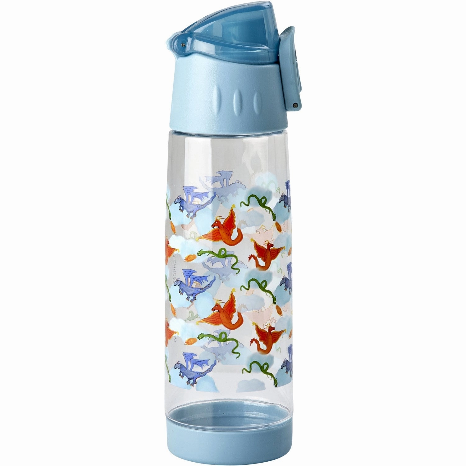 Rice Plastic Kids Drinking Bottle With Dragon Print -Blue - 500 Ml Online Exclusive Deal