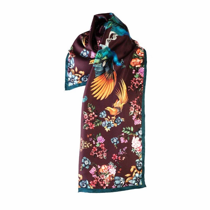 Clare Haggas Airs & Graces Narrow Scarf - Damson Hot Deals Today Limited Time Hot Deal