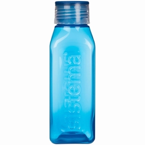 Hot Savings Alert Sistema Square Water Bottle 475 Ml Ocean Blue