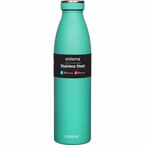 Sistema Stainless Steel Drink Bottle 750 Ml Minty Teal Instant Deal Today