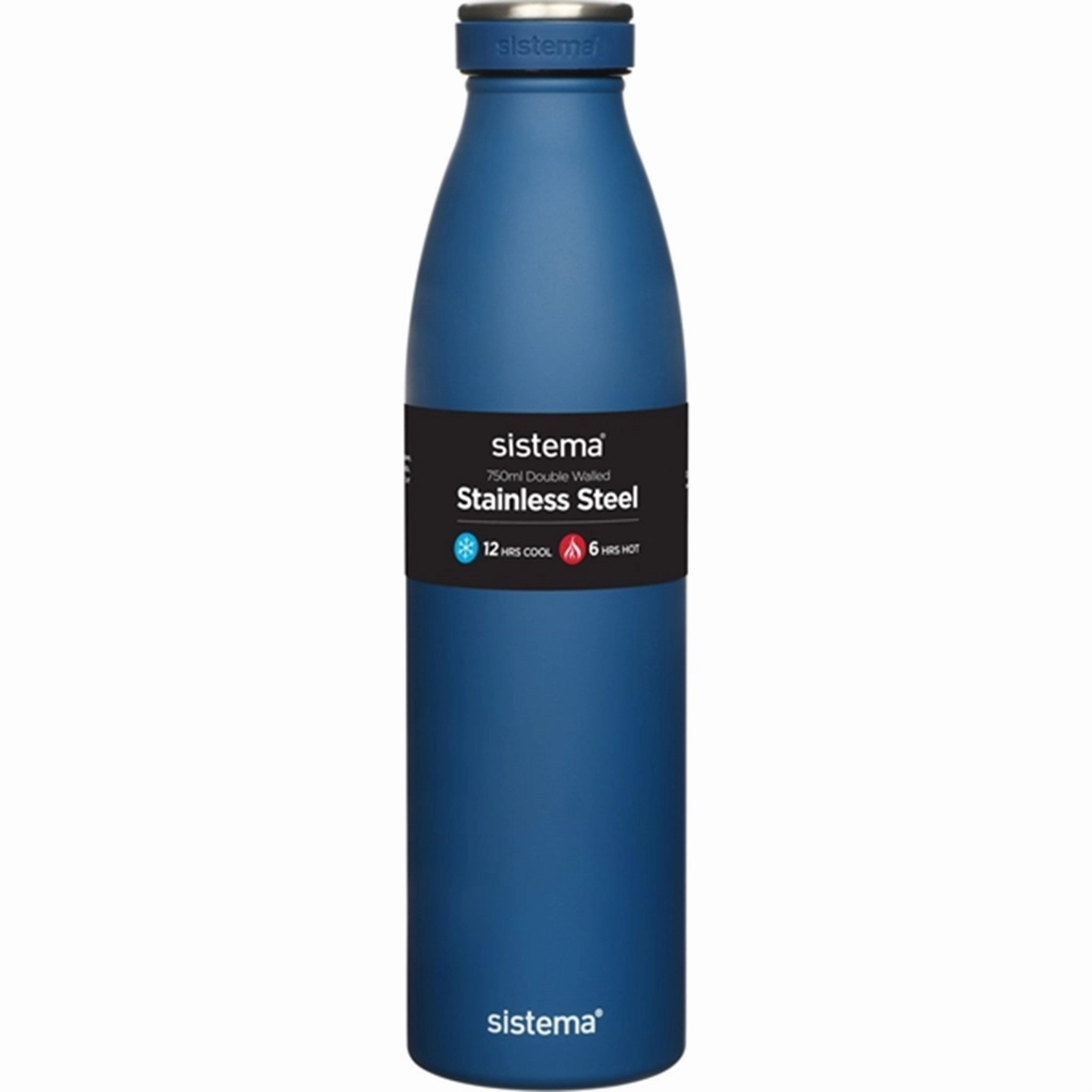 Sistema Stainless Steel Drink Bottle 750 Ml Ocean Blue Special Surprise Sale