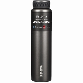 Instant Savings Inside Dont Miss Todays Deal Sistema Stainless Steel Water Bottle 280 Ml Dark Grey