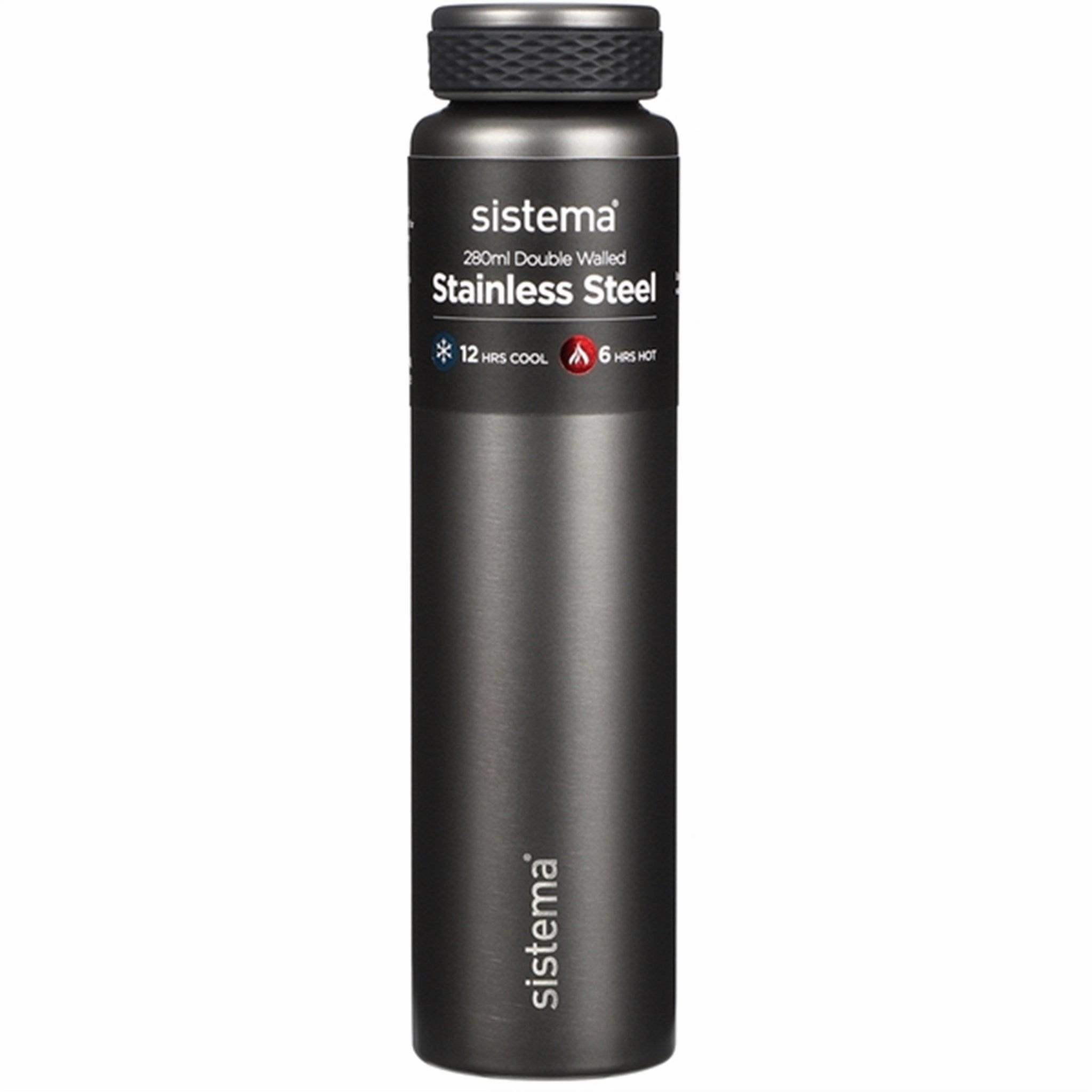 Instant Savings Inside Dont Miss Todays Deal Sistema Stainless Steel Water Bottle 280 Ml Dark Grey