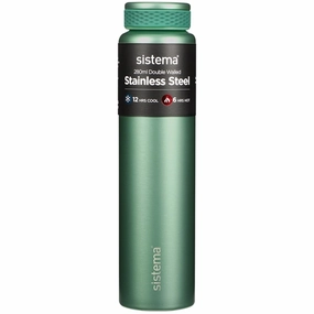 Sistema Stainless Steel Water Bottle 280 Ml Green Instant Savings Inside Shop Todays Picks