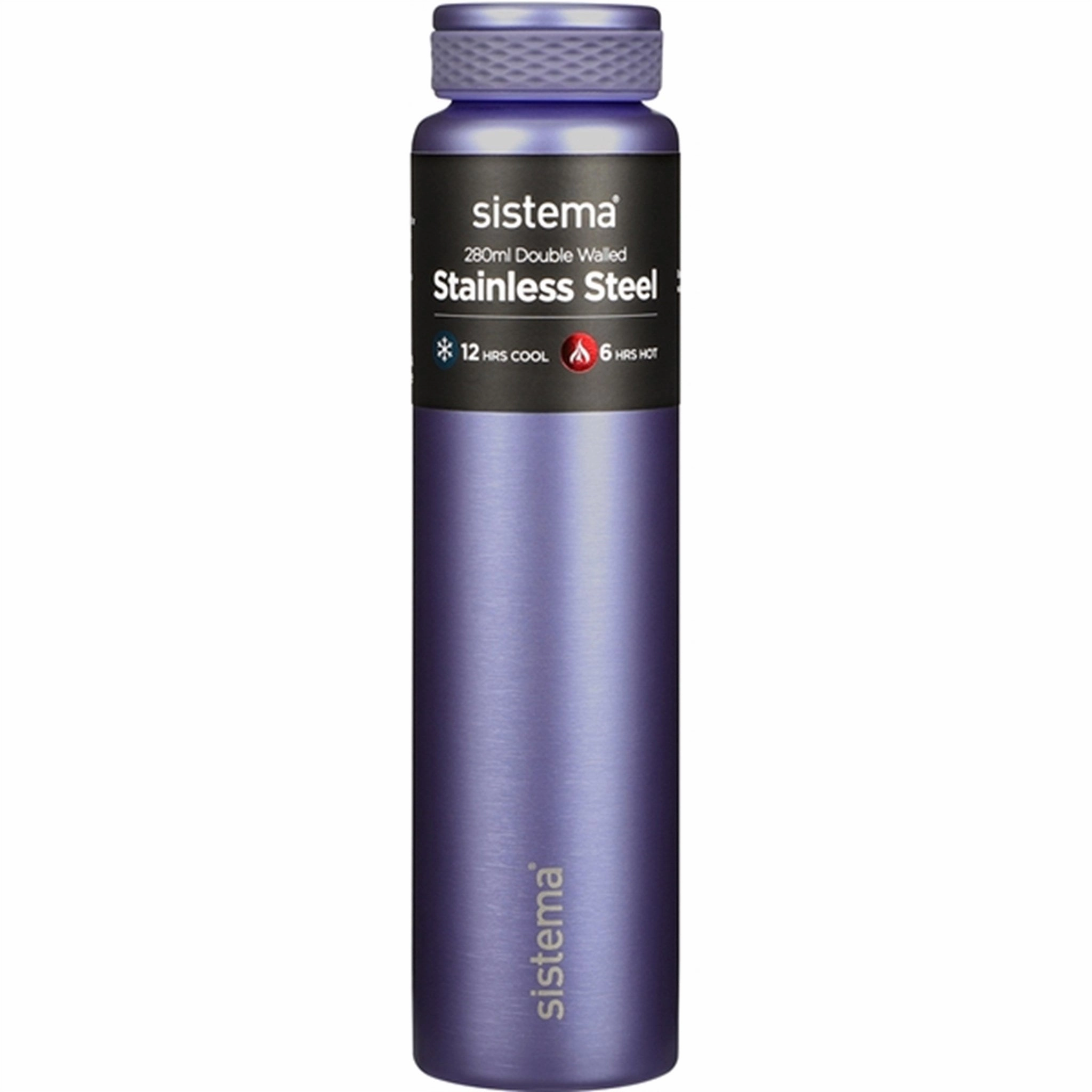 MustHave Clearance Best Deal Today Sistema Stainless Steel Water Bottle 280 Ml Purple