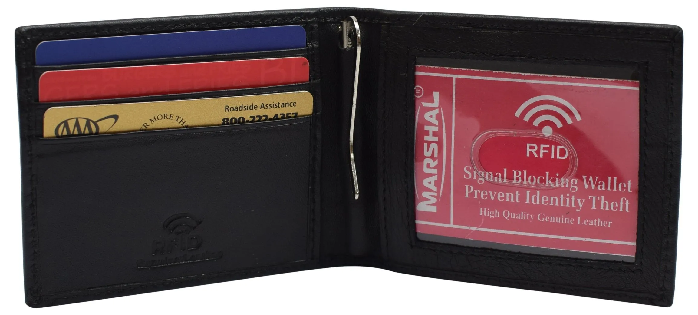 Slim Wallet Money Clip Rfid Blocking Minimalist Bifold Wallet Leather Front Pocket Id Card Holder Best Deal Online Dont Miss This Offer