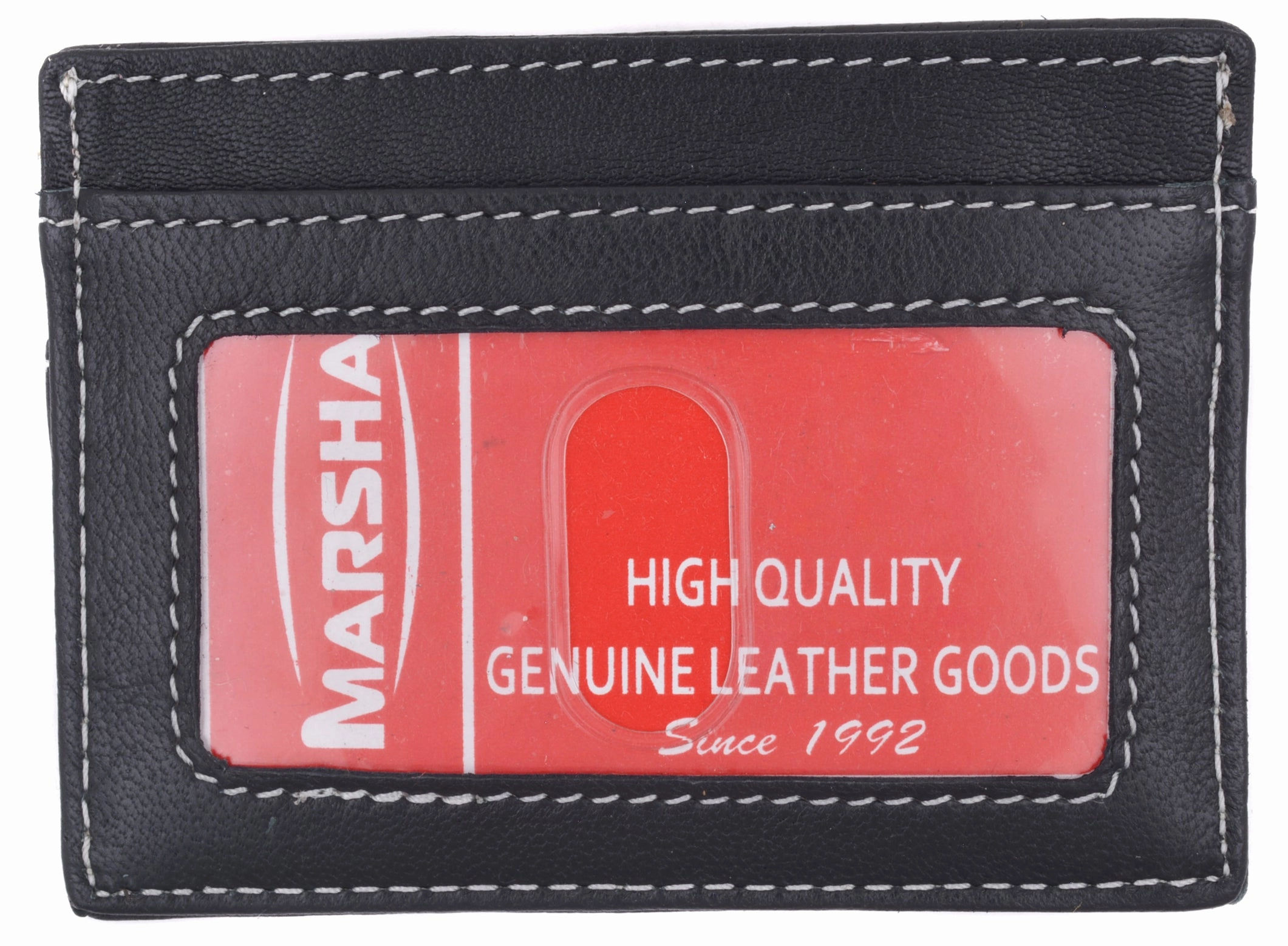 Special Deal Frenzy Special Occasion Discount Slim And Sleek Genuine Leather Credit Card Holder With Id Window 270 Cf