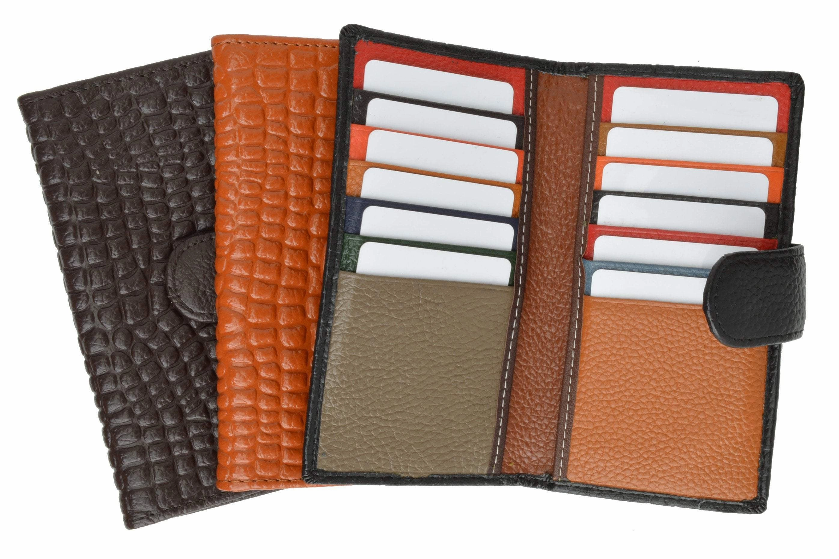 Dont Miss Big Savings Special Offer Inside Slim Credit Card Holder New Fashion Croco Embossed Design With Snap Closure 118-268 (C)