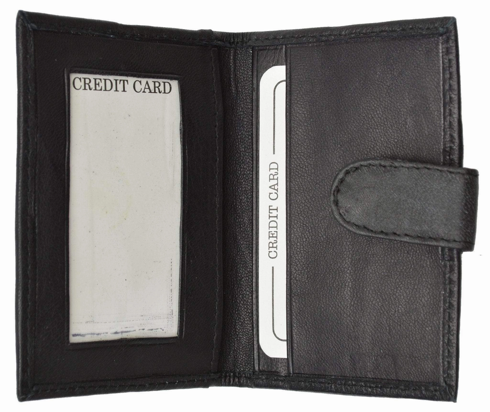 Slim Lamb Leather Credit Card Id Mini Snap Bifold Wallet Driver'S License Safe 145C (C) Exclusive Online Offer Steal Todays Offer