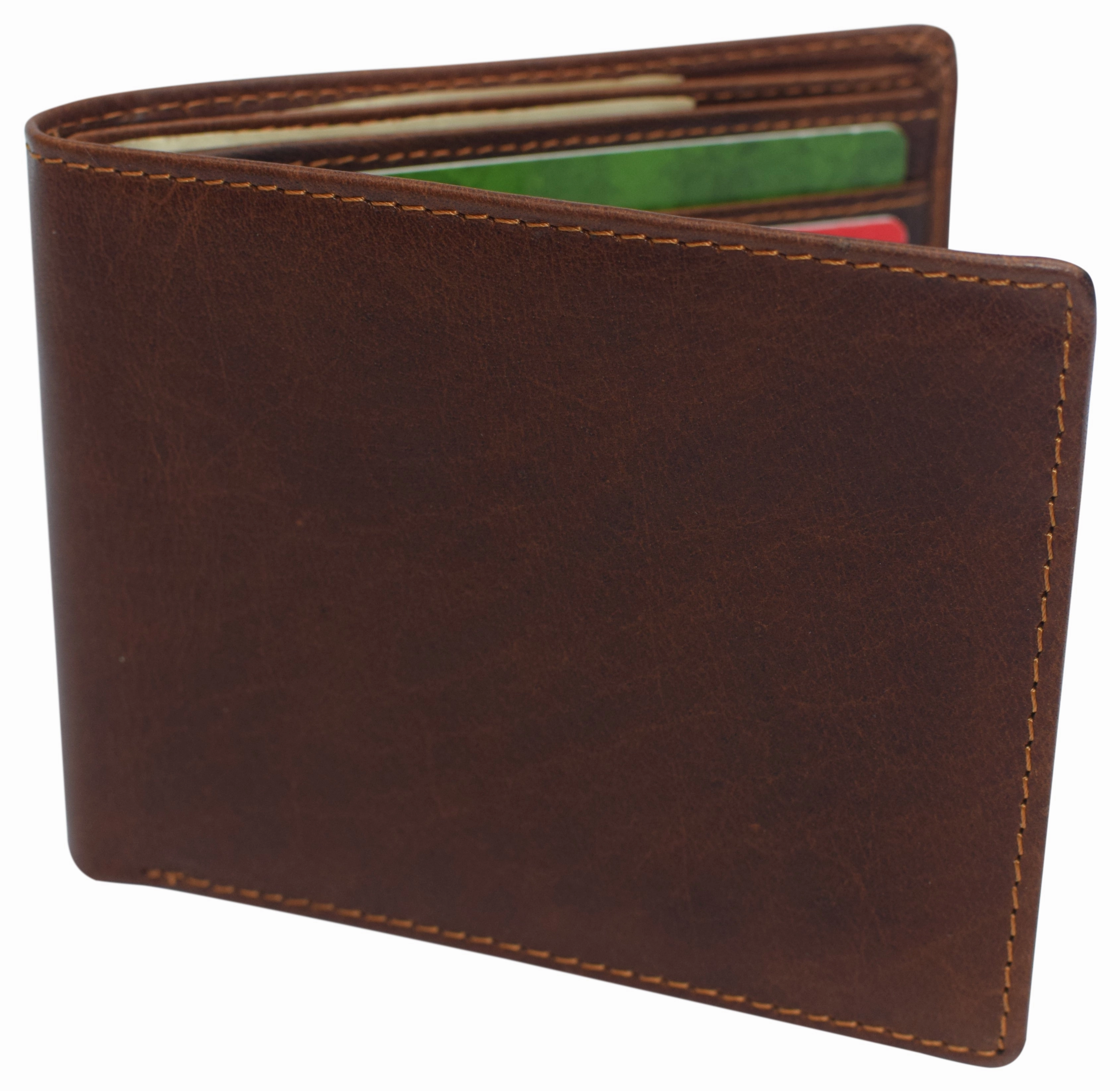 Todays Trending Deals Slim Leather Bifold Wallets For Men - Minimalist Mens Wallet Rfid Blocking Card Holder With Id Window Gifts For Men